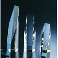 6" Hexagon Tower Optical Crystal Award